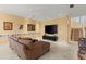 Gathering room with large TV and comfortable seating at 2806 Bay Vista Ct, New Smyrna Beach, FL 32168