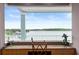 Peaceful home office with water views and built-in desk at 2806 Bay Vista Ct, New Smyrna Beach, FL 32168