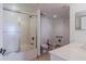 Bathroom with walk-in shower at 2967 S Atlantic Ave # 1706, Daytona Beach, FL 32118