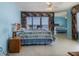 Bedroom with ocean view and sliding glass doors at 2967 S Atlantic Ave # 1706, Daytona Beach, FL 32118