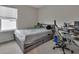 Spacious bedroom with a bed and workspace at 3009 Lake Tahoe St, Deland, FL 32724