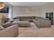 Relaxing living room with a sectional sofa and fireplace at 3009 Lake Tahoe St, Deland, FL 32724
