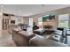 Spacious living room with sectional sofa and fireplace at 3009 Lake Tahoe St, Deland, FL 32724
