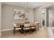 Modern dining room with wood table and chairs at 5589 Nw 40Th Loop, Ocala, FL 34482