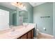 Bathroom with double sinks and a shower/tub combo at 805 Gordonia Ct, Deland, FL 32724