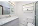 Clean bathroom with marble vanity, single sink, and shower/tub combo at 1016 Martex Dr, Apopka, FL 32703