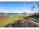 Scenic backyard with a seating area overlooking a tranquil lake and lush greenery at 149 Sheryl Dr, Deltona, FL 32738