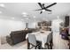 Dining area with table and chairs, open to the kitchen at 164 E Fiesta Key Loop, Deland, FL 32720
