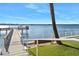 A scenic dock stretches out into the water, complete with a bench and beautiful water view at 2711 N Halifax Ave # 184, Daytona Beach, FL 32118