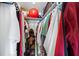 Walk-in closet with clothing racks and shelves for organized storage of personal items at 2711 N Halifax Ave # 463, Daytona Beach, FL 32118
