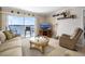 Relaxing living room with serene water views from the balcony and comfortable seating at 2711 N Halifax Ave # 463, Daytona Beach, FL 32118