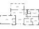 Home floorplan includes 3 bedrooms, 2 bathrooms, living room, dining area, sunroom, laundry room and garage at 303 Warwick Ave, Ormond Beach, FL 32174