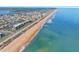 Beautiful aerial view of beachfront condos and coastline with ocean views, community and Intracoastal Waterway in Palm Coast at 3180 Ocean Shore Blvd # 309, Ormond Beach, FL 32176