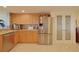 Updated kitchen featuring stainless steel appliances and granite countertops at 4 Oceans West Blvd # 502D, Daytona Beach Shores, FL 32118