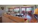 Bright living room with hardwood floors and comfortable seating at 4 Oceans West Blvd # 502D, Daytona Beach Shores, FL 32118