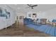 Spacious living room with hardwood flooring, recessed lighting, and a ceiling fan at 510 Sandy Bluff Trl, Deland, FL 32724