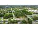 Aerial view showing the house's location in a residential neighborhood at 583 Wilburton Dr, Deltona, FL 32738