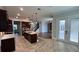 Modern kitchen with an island and stainless steel appliances at 6301 Swanson St, Windermere, FL 34786