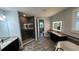Spacious main bathroom with a glass shower, soaking tub, and dual vanities at 6301 Swanson St, Windermere, FL 34786