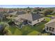 An aerial shot of a landscaped backyard with a screened-in pool and patio area at 9580 Sw 71St Loop, Ocala, FL 34481