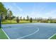 Community basketball court featuring a well-maintained blue surface, perfect for recreational games and staying active outdoors at 9580 Sw 71St Loop, Ocala, FL 34481