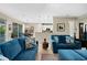 Open-concept living room and kitchen featuring recessed lighting and modern furniture at 9580 Sw 71St Loop, Ocala, FL 34481