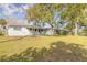 Expansive backyard with lush grass and mature trees offering plenty of shade at 1117 Berkshire Rd, Daytona Beach, FL 32117