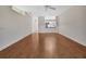Spacious and bright, open-concept floor plan featuring hardwood floors and neutral tones at 1429 Carlow Cir, Ormond Beach, FL 32174