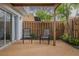 Cozy outdoor patio featuring two chairs with a privacy fence at 179 Moonstone Ct, Port Orange, FL 32129