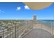 Expansive balcony view showcasing the city skyline and oceanfront at 1900 N Atlantic Ave # 901, Daytona Beach, FL 32118