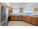 Well-equipped kitchen with stainless steel appliances and scenic ocean views at 1900 N Atlantic Ave # 901, Daytona Beach, FL 32118