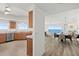 Spacious kitchen with stainless steel appliances, wood cabinets, and an ocean view at 1900 N Atlantic Ave # 901, Daytona Beach, FL 32118