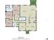 Layout showing spacious kitchen, screened porch, Gathering room, bedrooms, office and living room at 205 Victoria Trails Blvd, Deland, FL 32724