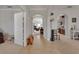 Arched hallway view through into living room and kitchen at 205 Victoria Trails Blvd, Deland, FL 32724