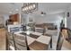Open concept living space joins the kitchen, dining room, and living room at 205 Victoria Trails Blvd, Deland, FL 32724