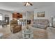 Open concept living space joins the kitchen, dining room, and living room at 205 Victoria Trails Blvd, Deland, FL 32724