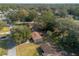 An aerial view of the homes showing tree coverage and neighborhood at 270 Sandyhook Ln, Deland, FL 32724