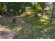 Large backyard with green grass and trees with the house in the background at 270 Sandyhook Ln, Deland, FL 32724