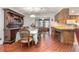 Charming dining room with hardwood floors and a large hutch at 270 Sandyhook Ln, Deland, FL 32724