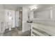 Stylish bathroom with walk-in shower, modern fixtures, and ample vanity space at 3000 N Atlantic Ave # 24, Daytona Beach, FL 32118