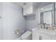 Well-appointed powder room with sleek fixtures and a modern toilet at 3000 N Atlantic Ave # 24, Daytona Beach, FL 32118