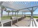 Community grilling area with stainless steel grill overlooking the beach at 3000 N Atlantic Ave # 24, Daytona Beach, FL 32118