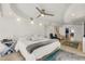 A serene main bedroom featuring soft lighting, and stylish decor at 3000 N Atlantic Ave # 24, Daytona Beach, FL 32118