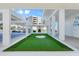 Outdoor putting green with a view of the beach at 3000 N Atlantic Ave # 24, Daytona Beach, FL 32118