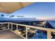 Enjoy panoramic city and water views from the balcony with glass railings at 3000 N Atlantic Ave # 24, Daytona Beach, FL 32118