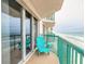Balcony view showcasing oceanfront living, beach views, and a relaxing coastal atmosphere at 3315 S Atlantic Ave # 1106, Daytona Beach, FL 32118