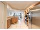Modern kitchen with stainless steel appliances and granite countertops, offering ocean view at 3315 S Atlantic Ave # 1106, Daytona Beach, FL 32118