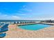 Oceanfront pool deck with lounge chairs and beautiful ocean views at 3315 S Atlantic Ave # 1106, Daytona Beach, FL 32118