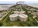 Stunning aerial view of oceanfront property with beautiful landscaping near the Intracoastal waterway at 4 Oceans West Blvd # 601A, Daytona Beach Shores, FL 32118