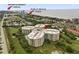 Beautiful aerial view of community showing proximity to beach, entertainment, and surrounding areas at 4 Oceans West Blvd # 601A, Daytona Beach Shores, FL 32118